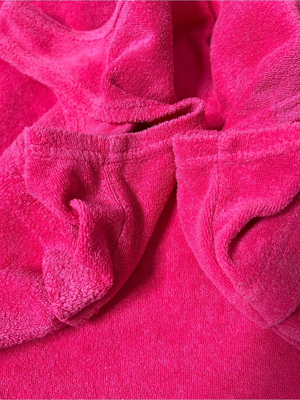 Vintage 90's Pink Terry Cloth Mini Tank‎ Dress Small Resortwear Beach Coverup - Picture 11 of 12